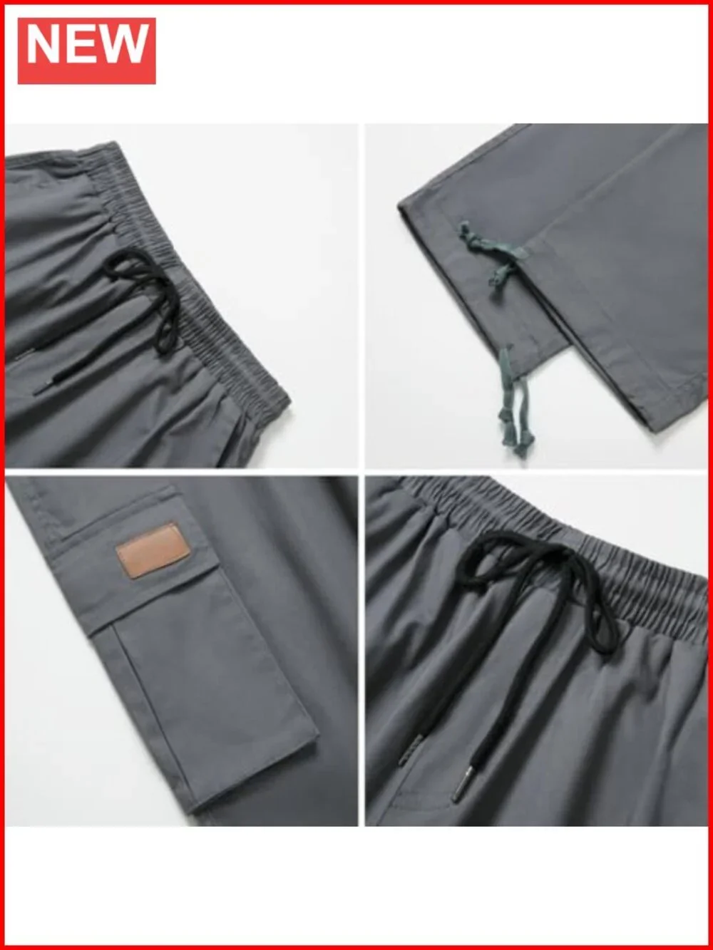 Mens Cargo Pants Casual Joggers Hiking Sweatpants with Pockets